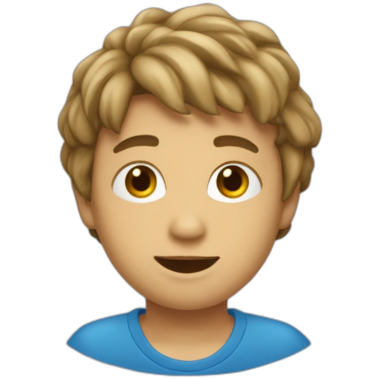 Un garçon qui dit bonjour emoji