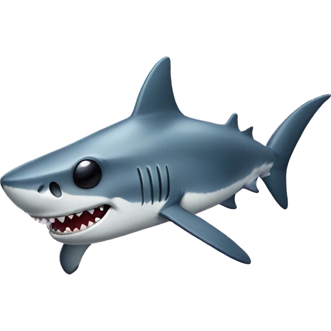 shark with sunglasss and a mustache emoji