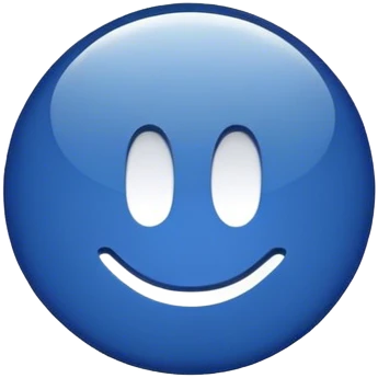 dark blue like button emoji