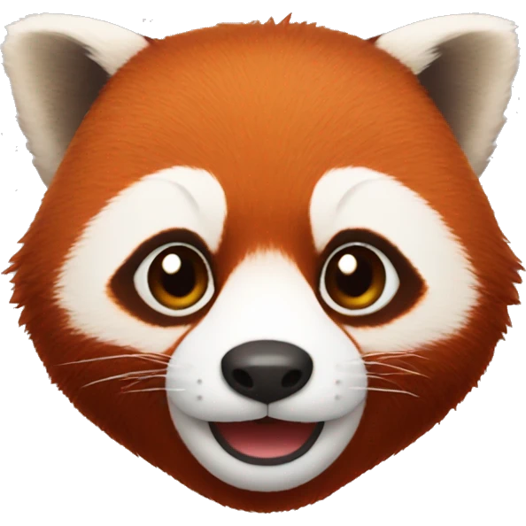 red panda's face emoji
