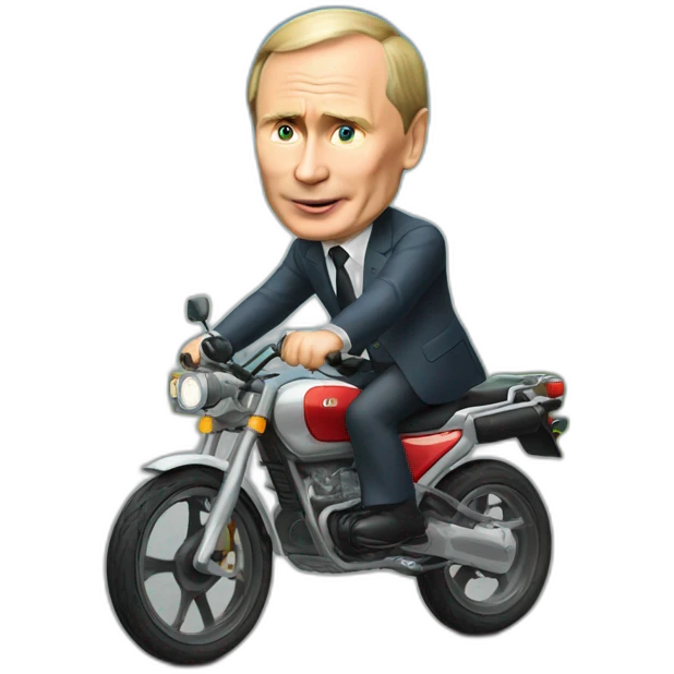 vladmir putin riding a bike emoji