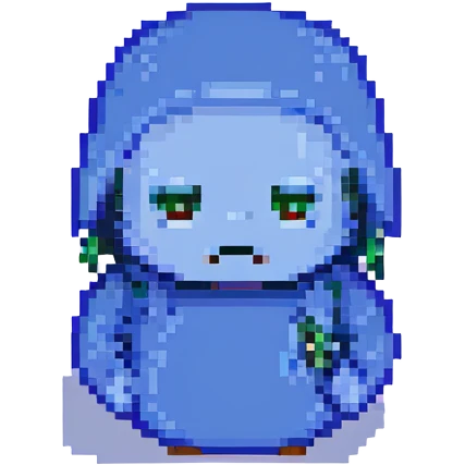 Blue screen of death with tiny ":(" face emoji