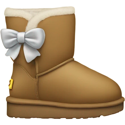 Uggs showing the Uggs logo with bow emoji