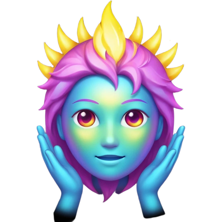 spark, faceless emoji