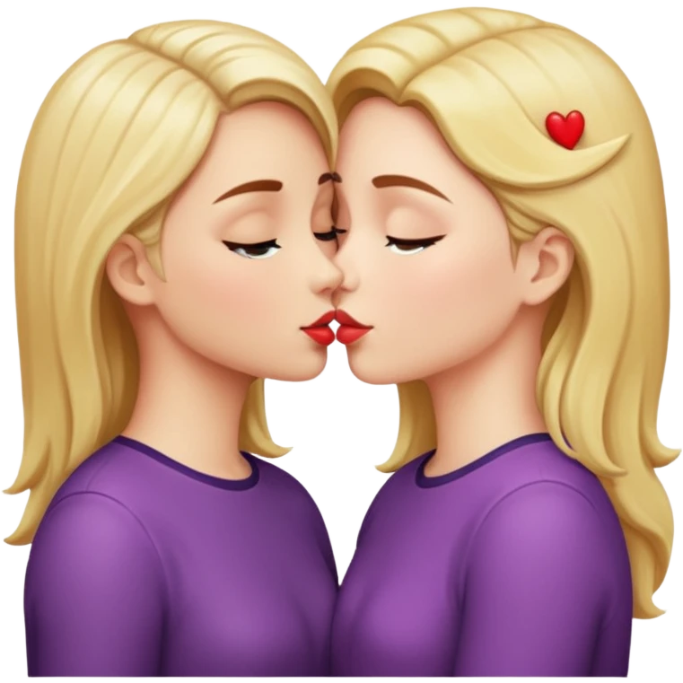 Girl kissing other girl emoji