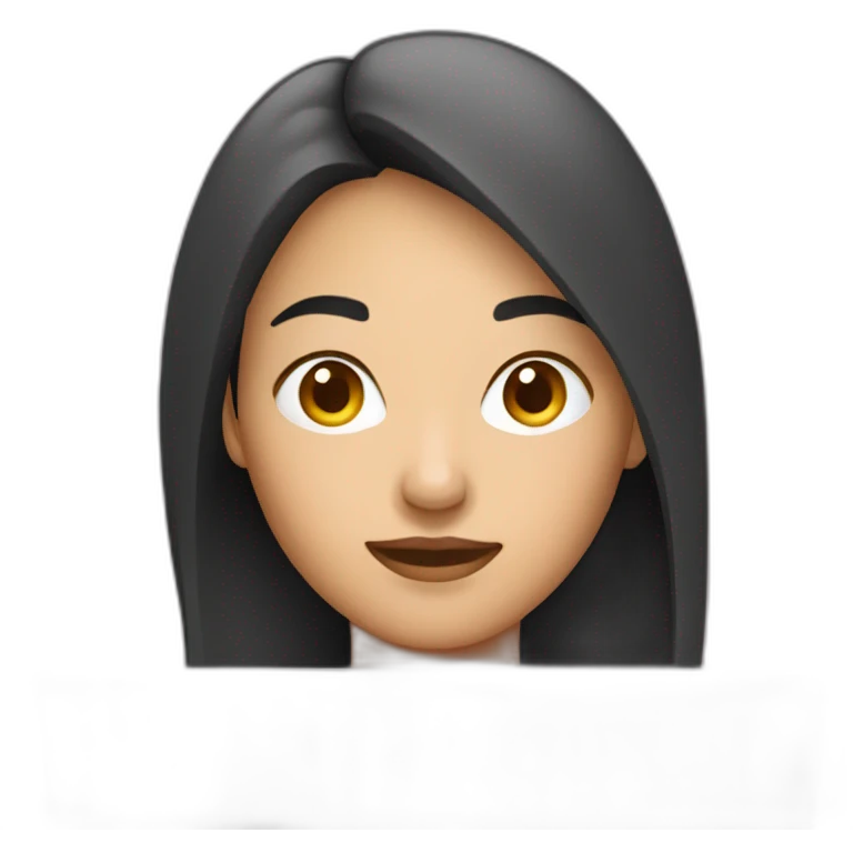 asian woman behind laptop emoji