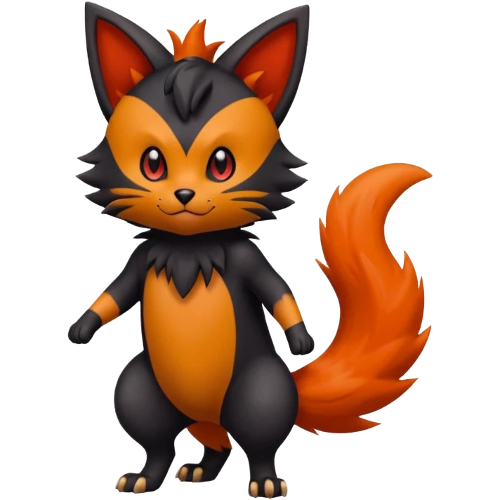 Zorua-Torracat-Fakémon-hybrid-creature (full body)  emoji