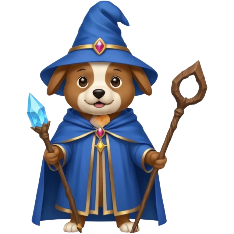 Dog wizard emoji