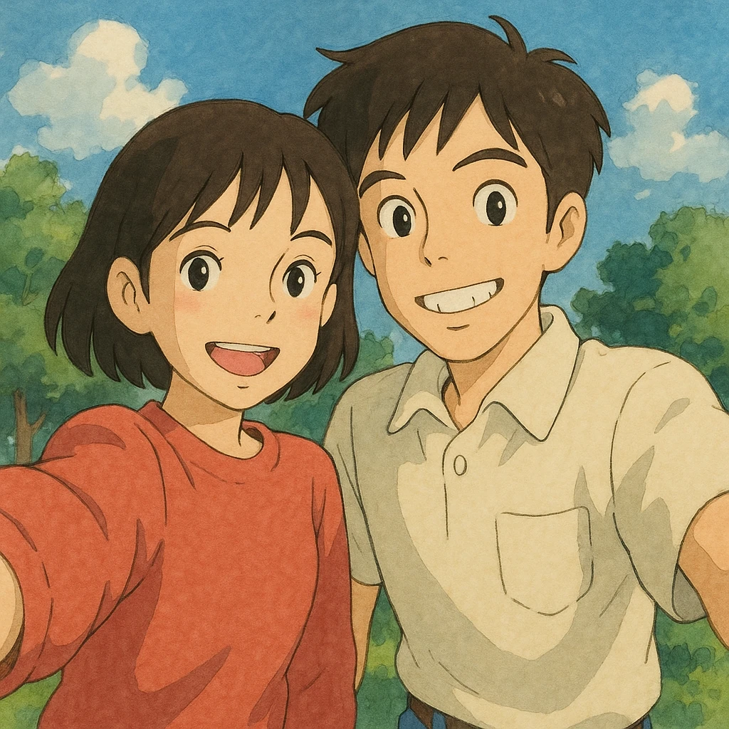 couple selfie emoji