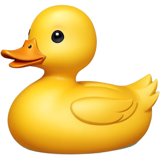 cuteDuck shaped boat emoji
