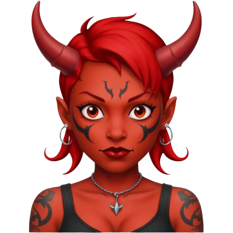 tattoes girl devil emoji