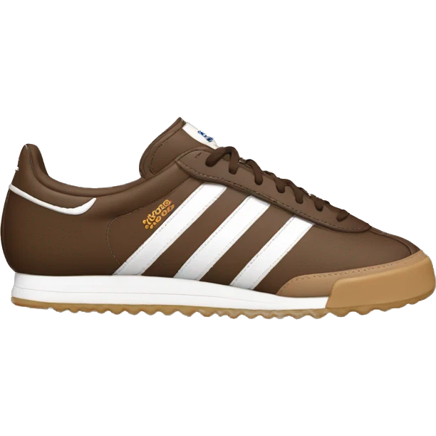 Brown adidas sambas emoji