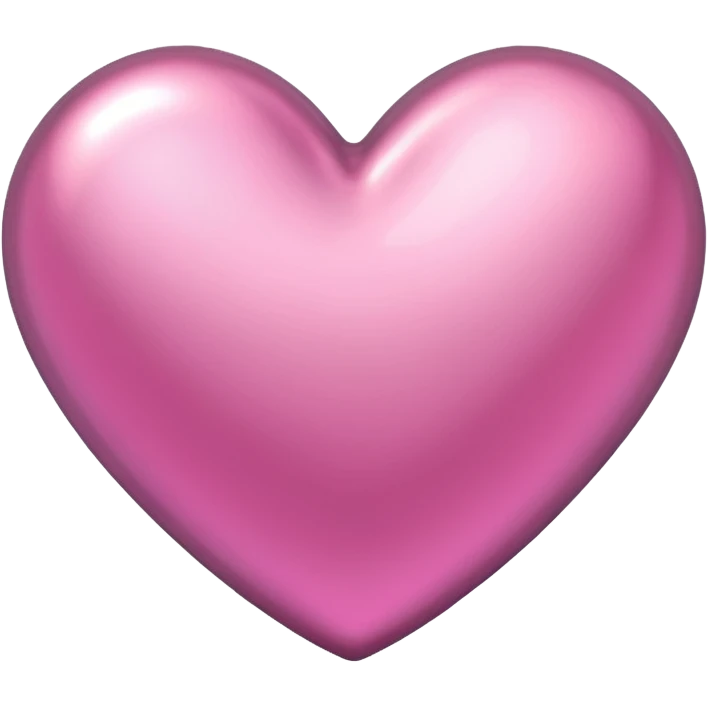 pink metallic heart emoji