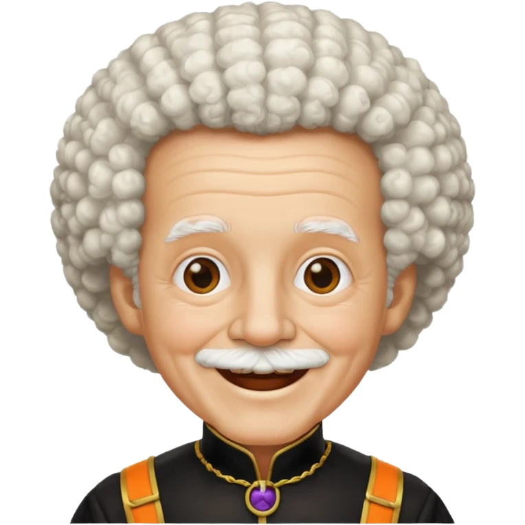 afro halloween white grandpa emoji