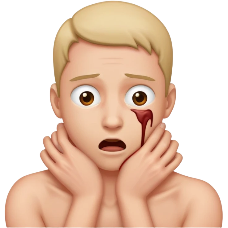 person strangling themself emoji