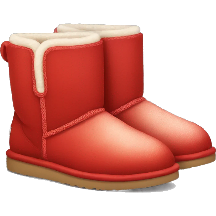 Pair of Red Ugg boots emoji