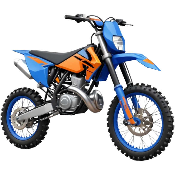 Blue dirt bike 85cc ktm emoji