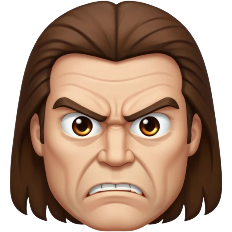angry long haired man  emoji