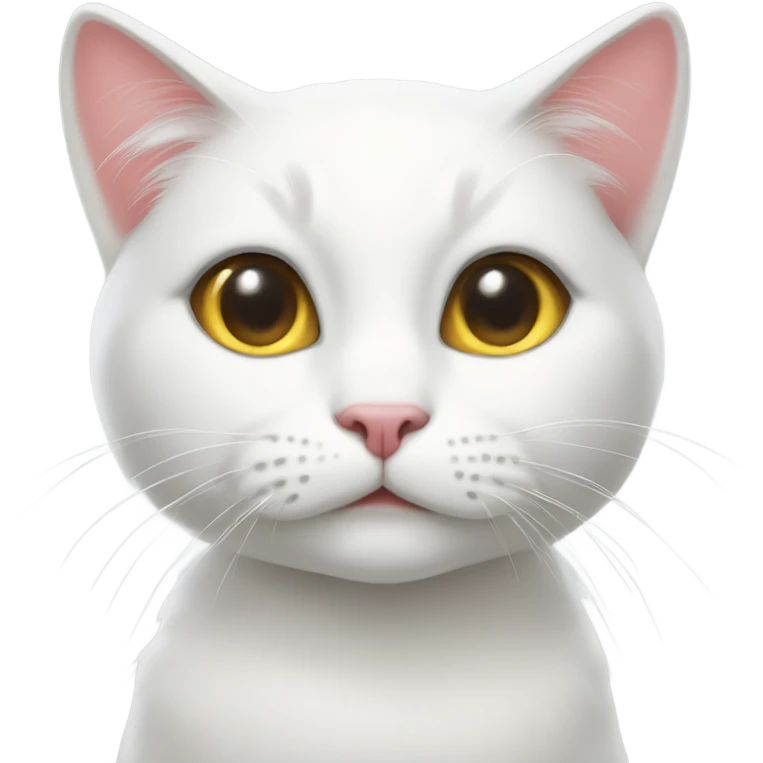 coquette white cat emoji