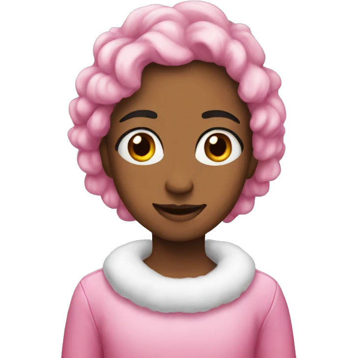 Pink Christmas emoji