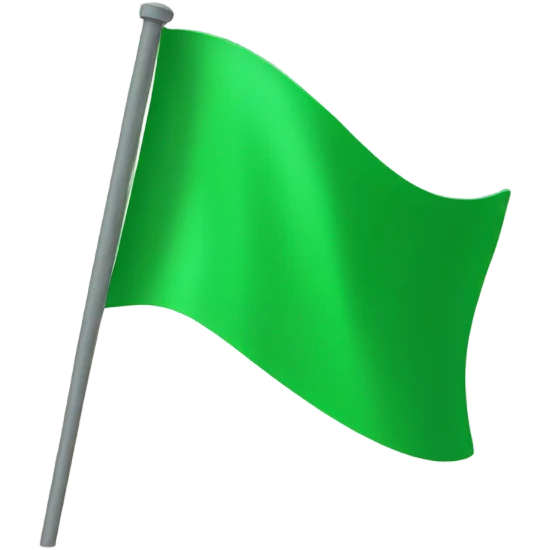 Green flag emoji