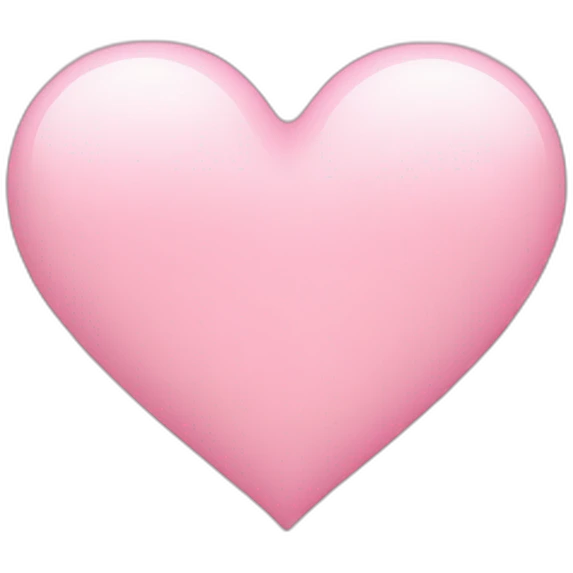 light pink heart emoji