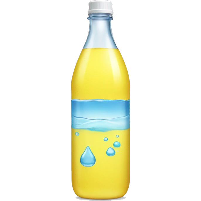 bottle of yellow water emoji