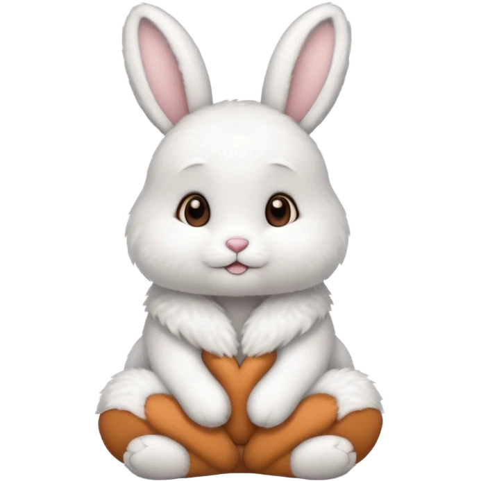 make a snow bunny
 emoji