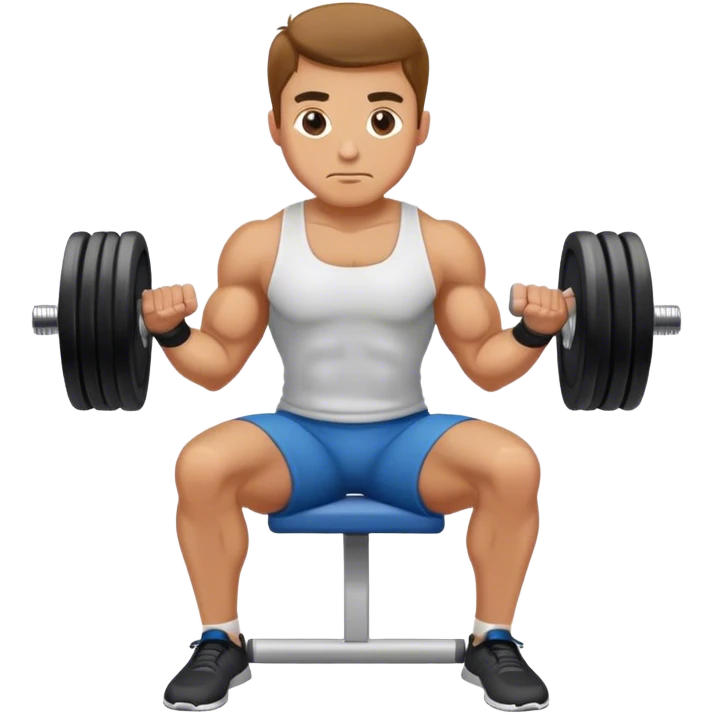 man weighted wrist curl emoji