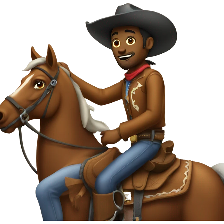 Cowboy on a horse emoji