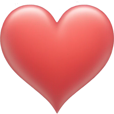 pastel red heart emoji