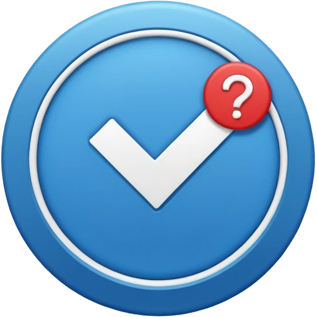 Instagram verification badge emoji in a blue outlined circular shape emoji