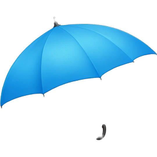 blue umbrella emoji