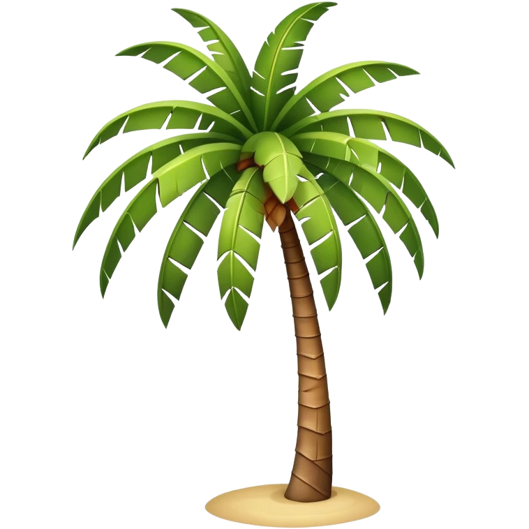 generate realistic detailed palm tree in 3d style emoji