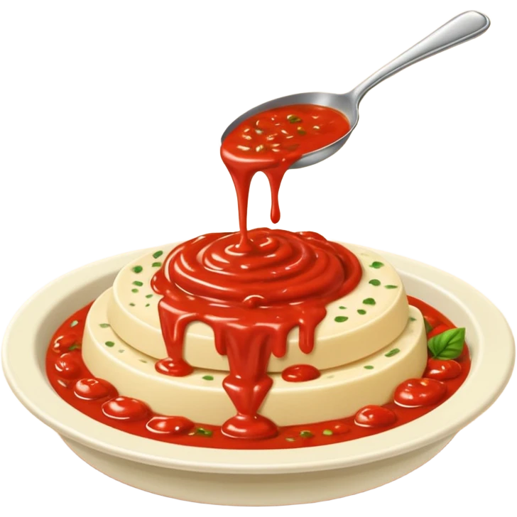 Creamela con più sugo e senza il basilico o qualsiasi cosa verde sopra  emoji