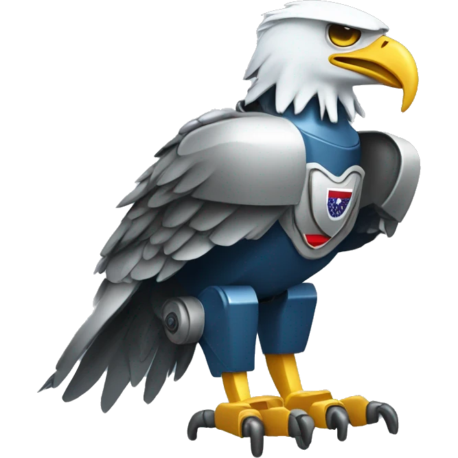robot eagle usa  emoji
