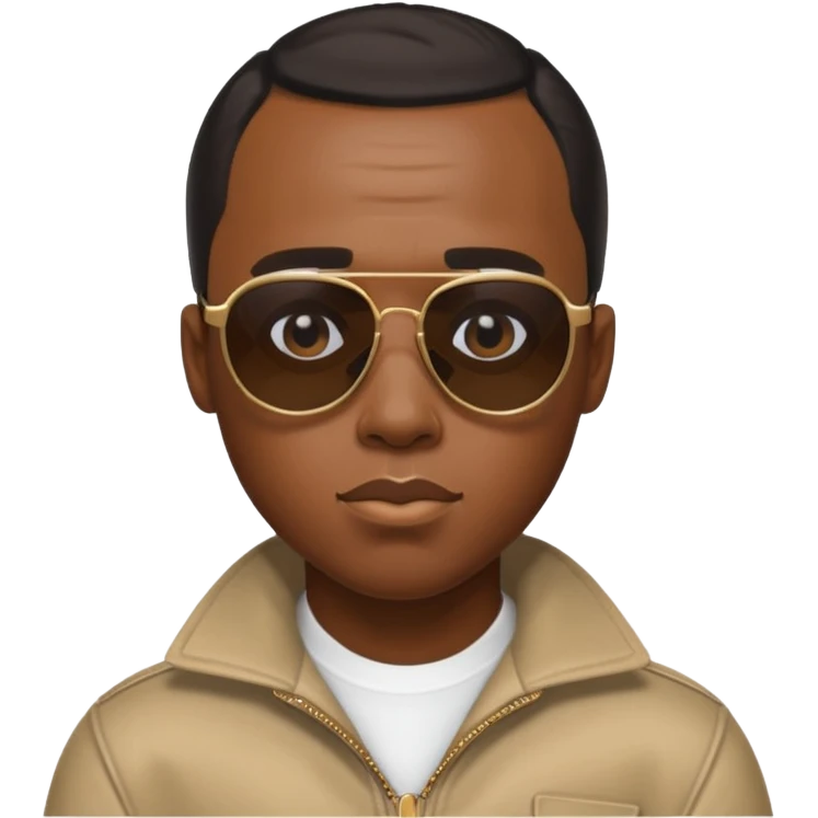 Diddy as a cool character with sunglasses emoji emoji