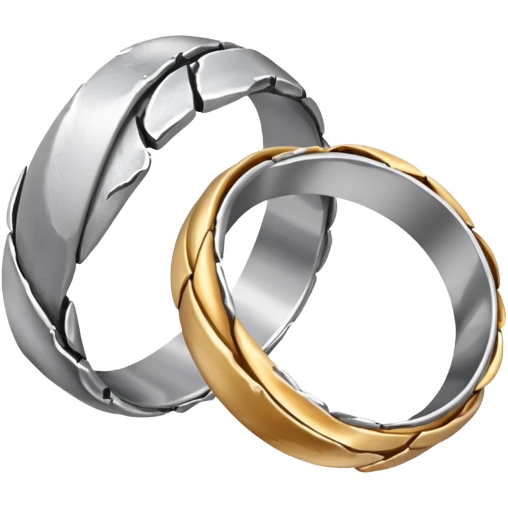 2 smashed wedding ring emoji