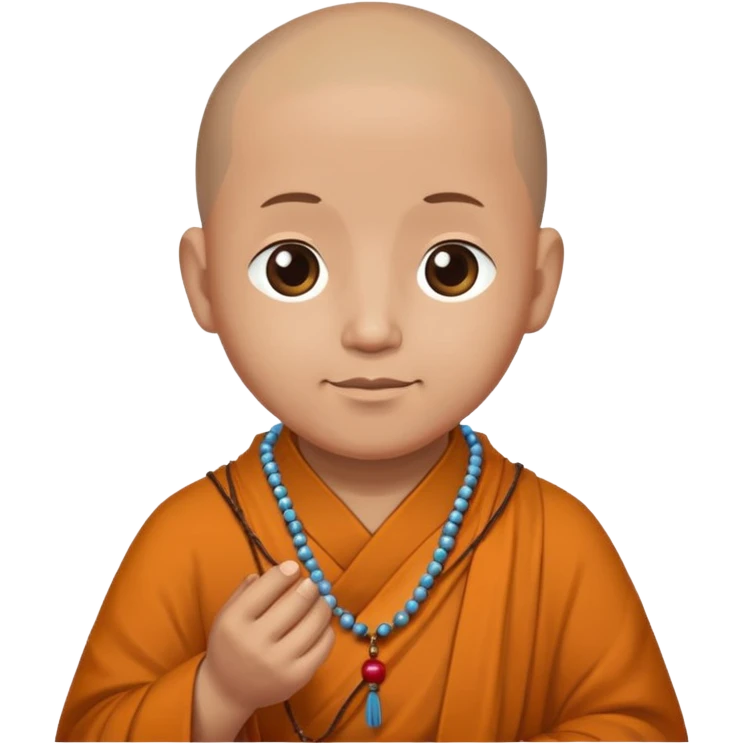  prayer beads of monk emoji