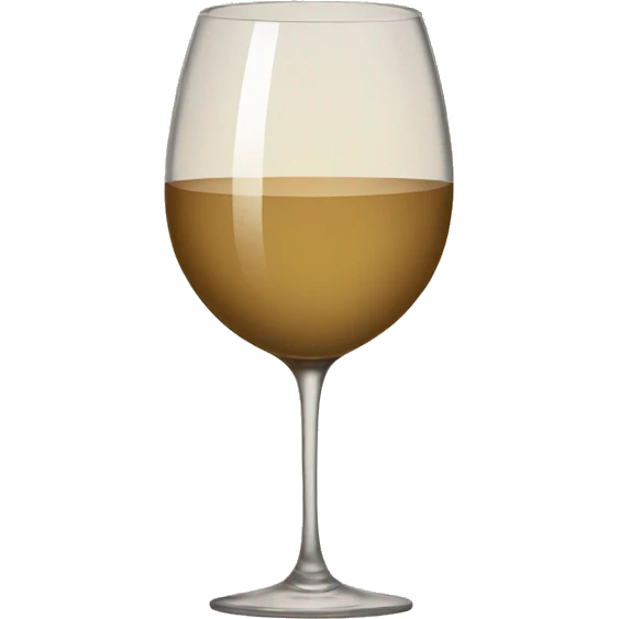 Beige asthetic wine Glas with a bow on the stalk  emoji