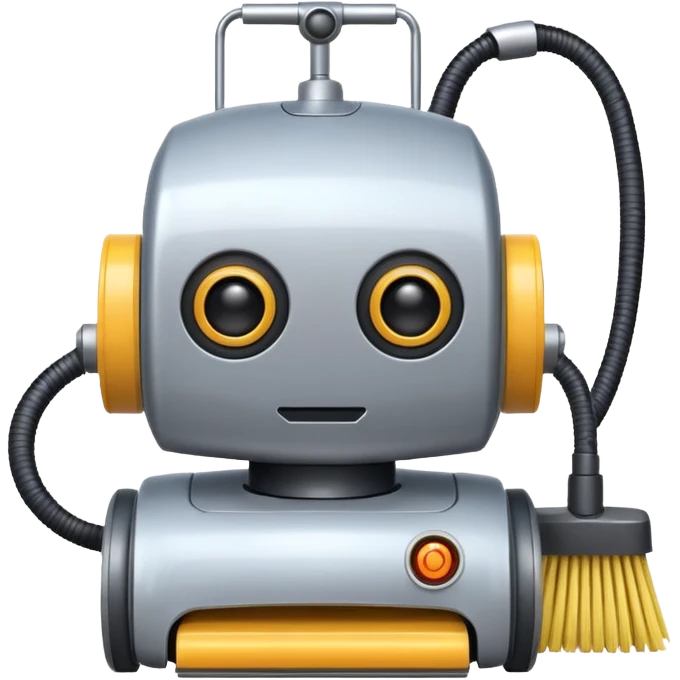 cleaning robot emoji
