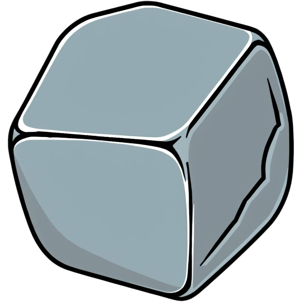 silver metallic germanium chunk emoji