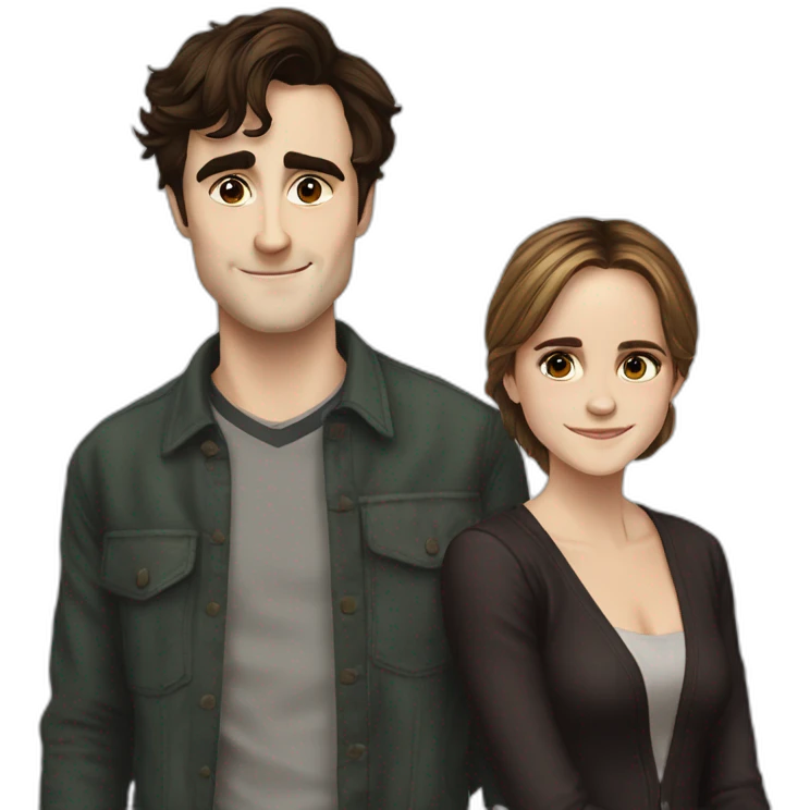 Daniel Radcliff and Emma Watson emoji