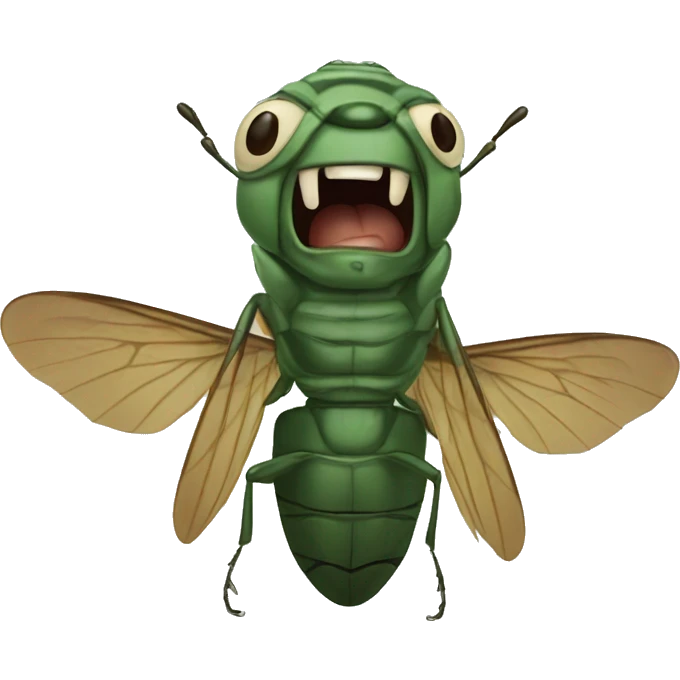 screaming cicada emoji