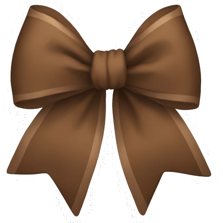 Brown bow  emoji