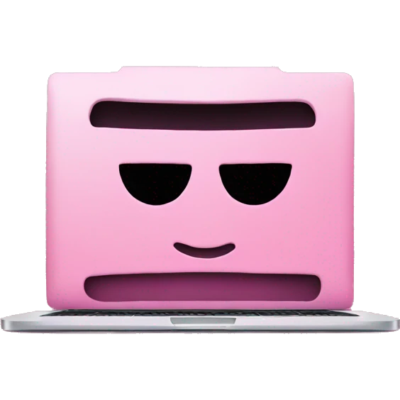 Pink macbook emoji