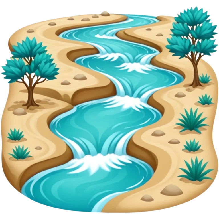 River stream in delta emoji
