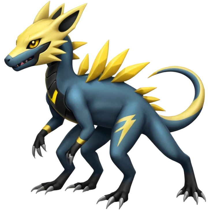 Salandit-Manectric-Zeraora-Fakémon-hybrid-creature (full body)  emoji