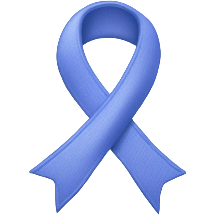 periwinkle cancer ribbon  emoji