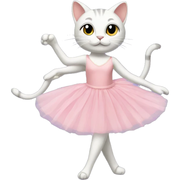 cat wearing a ballet dress  emoji